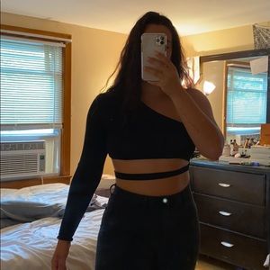 Off the shoulder crop top